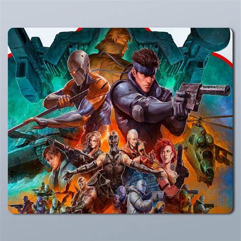 Коврик для мыши с принтом игра Metal Gear Solid (Sega, Сега, 16 bit, 16 ...