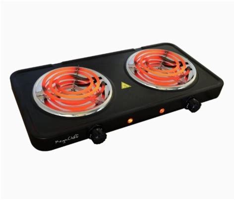 Megachef 1700w Electric Portable Dual Coil Burner Buffet Range Cooktop