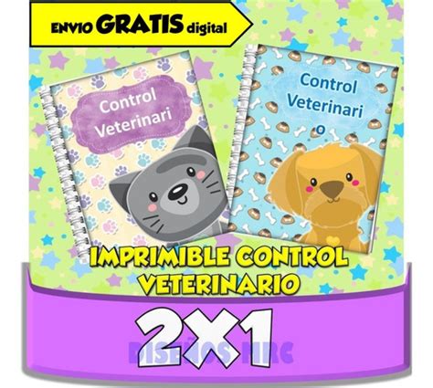 Kit Imprimible Agendas Para Mascotas Control Veterinario X Mercado