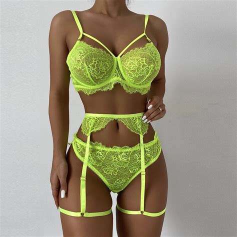 Ensemble Lingerie Trois Pi Ces Pour Femmes Mode Lingerie Fine Pour