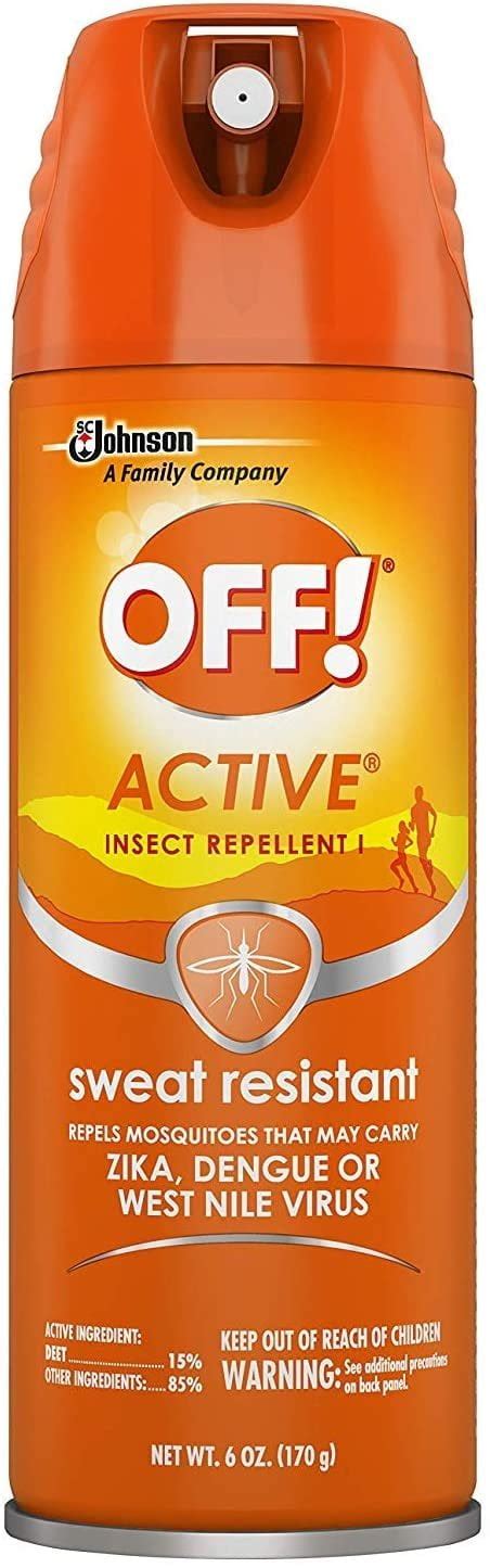 Off Active Mosquito Repellant Spray Bug And Insect Repellent Sweat