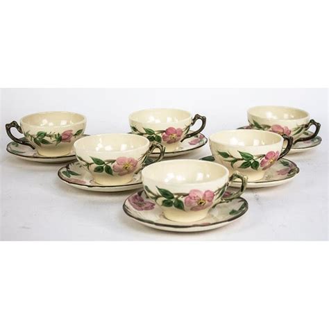 Franciscan Desert Rose China Set 6 Cups And Saucers Chairish