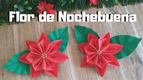 Nochebuena de papel Flor navideña YouTube