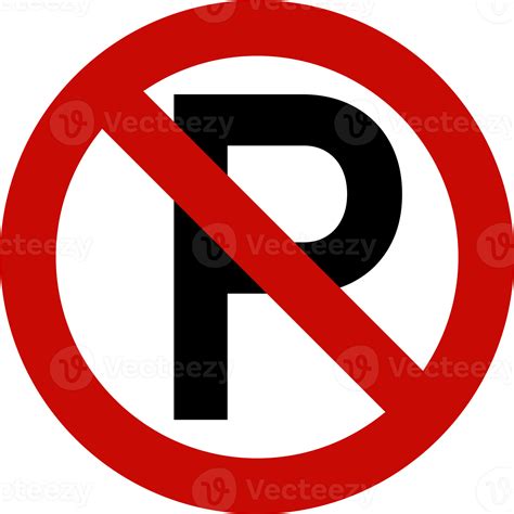 No parking red road sign or traffic sign. Street symbol illustration