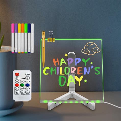 Amazon Acrylic Led Message Board With Colors Pen