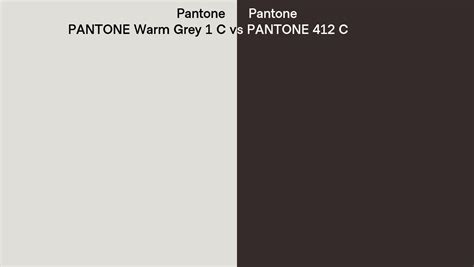 Pantone Warm Grey 1 C Vs Pantone 412 C Side By Side Comparison