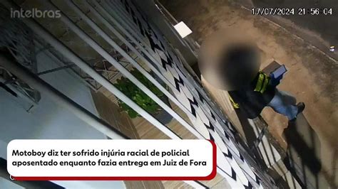 Vídeo Vídeo mostra momento em que motoboy e policial reformado