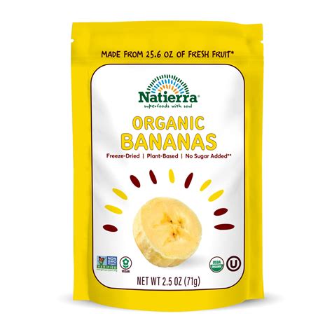 Buy Natierra Freeze Dried Bananas Usda Certified Vegan Non Gmo