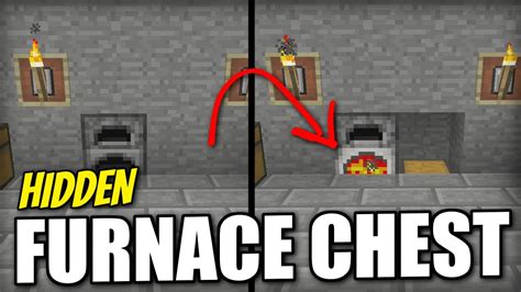 Minecraft Xbox HIDDEN FURNACE CHEST Redstone Tutorial PE PS4