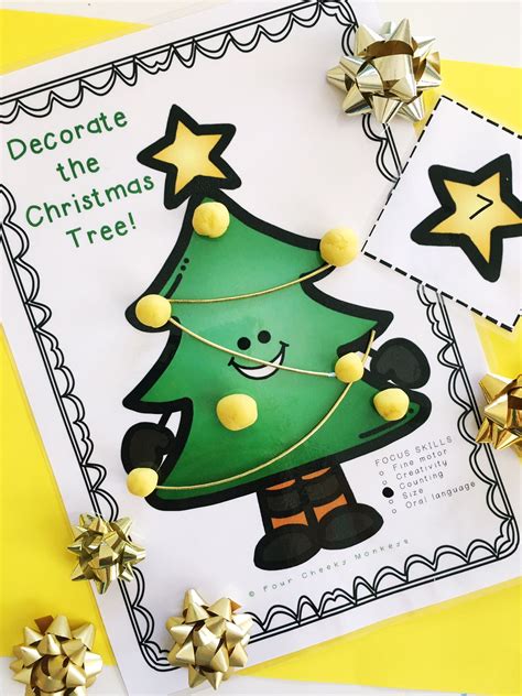 Christmas Activities for Kids - make these cute Christmas Tree Printables!