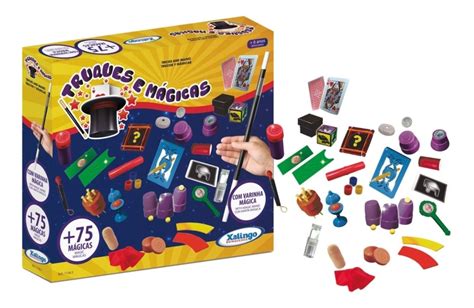 Brinquedo Educativo Kit de Mágicas 75 Truques IOIÔ BRINQUEDOS