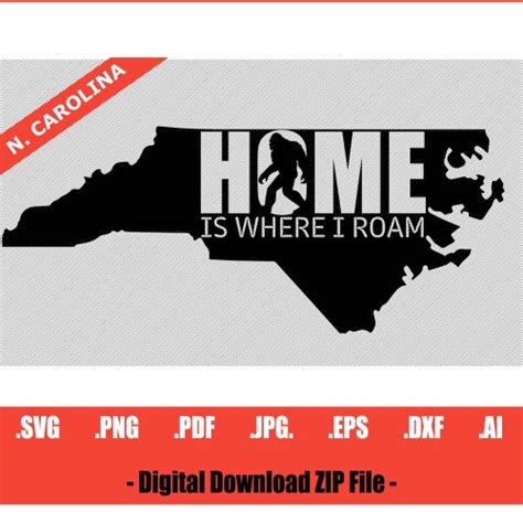 North Carolina Svg Dfx Eps Png North Carolina Home Svg Etsy