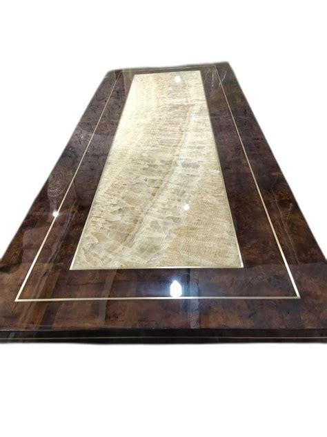 Rectangular Onyx Marble Dining Table 6 Seater At Rs 140000 Unit In New