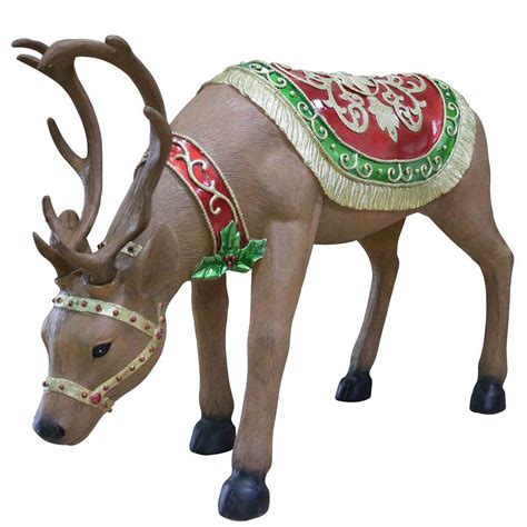 Indooroutdoor 4ft 124cm Christmas Lifesize Led Reindeers Set Of 2