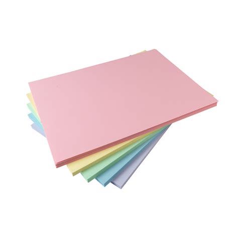 Assorted Pastel Coloured Card A Gsm Sheets Per Pack Etsy