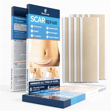 Silicone Scar Sheets Pack Scar Away Strips For Scars Keloid C Section