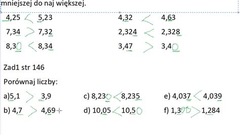 Zapisywanie Ulamkow Dziesietnych Klasa Margaret Wiegel Aug