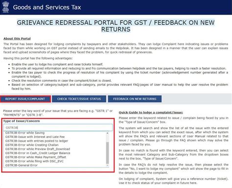 Grievance Redressal Portal For Gst Steps To File Grievance Learning Center Quicko