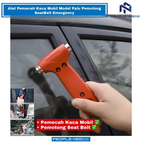 Jual Alat Pemecah Kaca Mobil Model Palu Pemotong SeatBelt Emergency