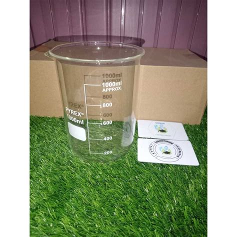 Jual Beaker Glass Gelas Kimia Pyrex1000 Ml Shopee Indonesia