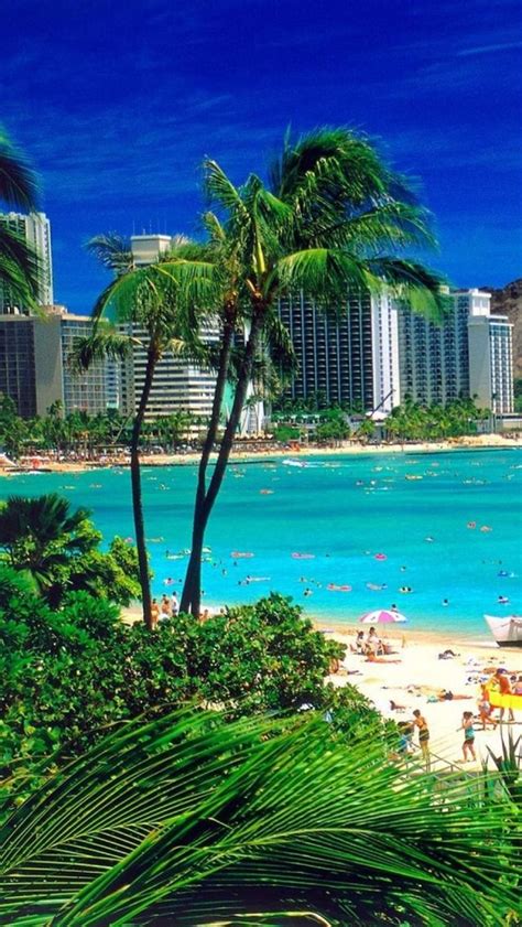 Waikiki Beach Oʻahu Hawaii World Travel