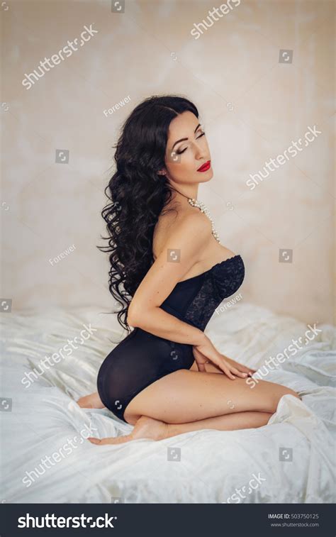 Sexy Beautiful Brunette Girl Underclothes Stock Photo 503750125 Shutterstock