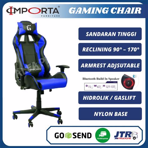 Jual Gaming Chair Kursi Reclining Kursi Belajar Kursi Gaming Importa