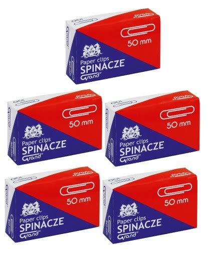 SPINACZE BIUROWE OKRĄGŁE Grand 50mm 100SZT x5 110 1383 Cena Opinie