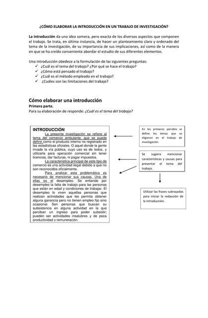 Como Elaborar Una Introduccion Mayli Rosario Udocz