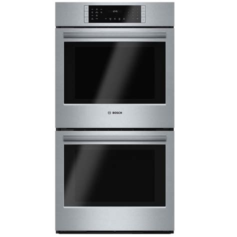 Shop Bosch 800 Series Convection Double Electric Wall Oven Steel