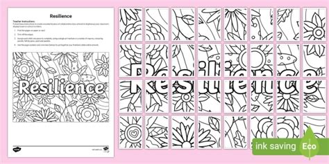 New Resilience Collaborative Colouring Activity Pack