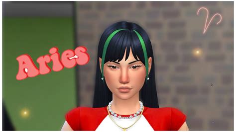 Sims 4 Aries Zodiac Cas Cc Links Jacqueline Craven Youtube