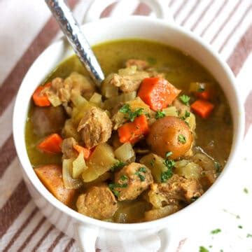 Apple and Cider Pork Stew Slow Cooker Recipe | Seeking Good Eats