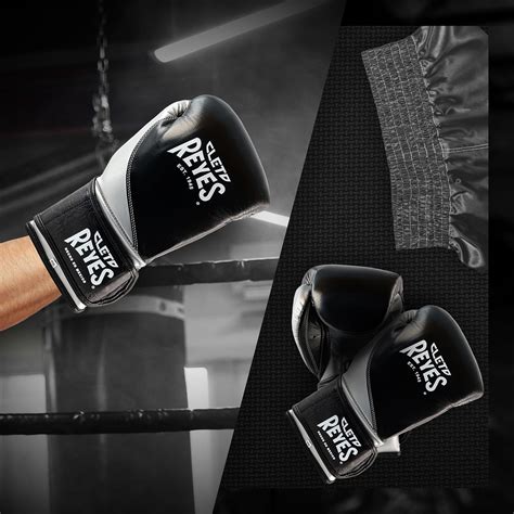 Cleto Reyes High Precision Hook And Loop Boxing Gloves BlackSilver