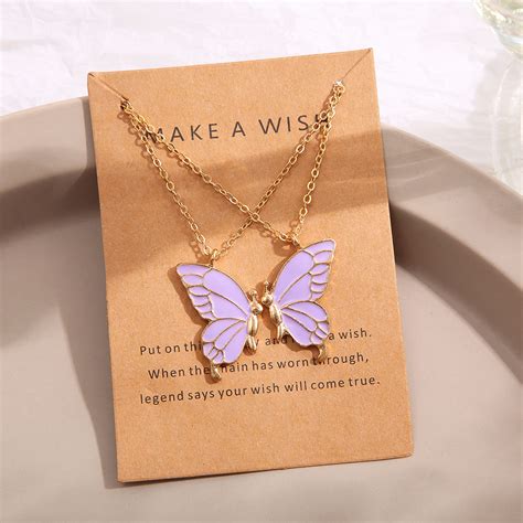 Jual Kalung Summer Butterfly Doubel Deck Necklace Rantai Klavikula