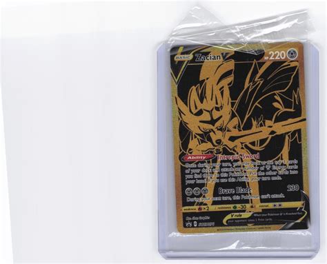 Pok Mon Tcg Zacian V Swsh Promo Swsh Holo Promo Sealed Values Mavin