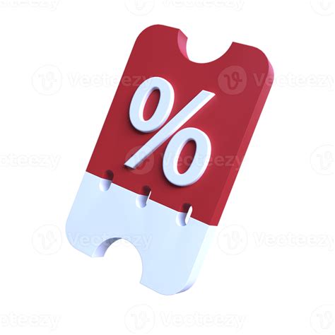 Coupon 3d Icon Ui Png Transparent Background 24557928 Png