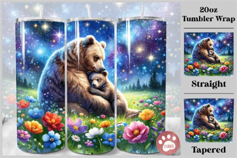 Bear Mama Tumbler Wrap Png Graphic By Luna Art Design · Creative Fabrica