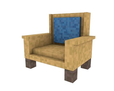 3d модель Кресло Minecraft Мебель модель Turbosquid 1078289