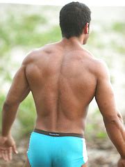 Body Building Latin Hottie Gustavo Levu Is Sexy Outdoors In Tight Briefs