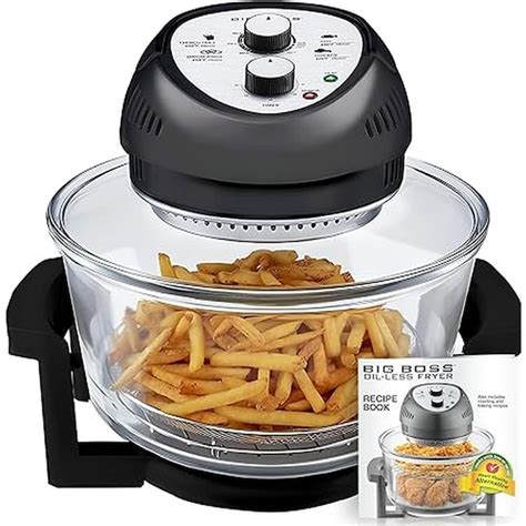 Big Boss 16 Quart Black Knobs Air Fryer 9065 At