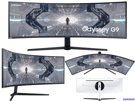 Samsung Odyssey G Gaming Monitor Tela Qled Curva De Polegadas