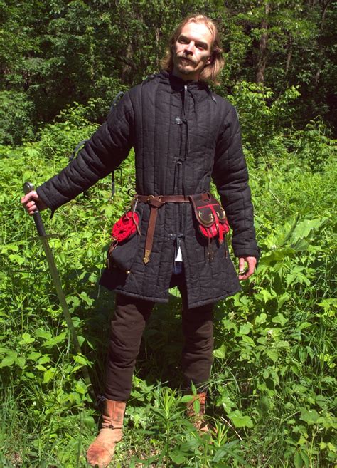 Medieval Padded Gambeson With Chausses Knight Gambeson Set Etsy