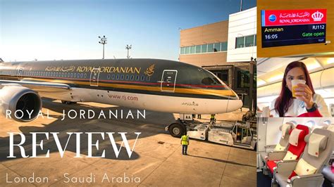 ROYAL JORDANIAN AIRLINE ECONOMY CLASS REVIEW LONDON TO SAUDI ARABIA