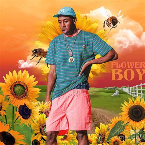 Tyler The Creator Flower Boy Digital Art By Claudette E Navarro Fine