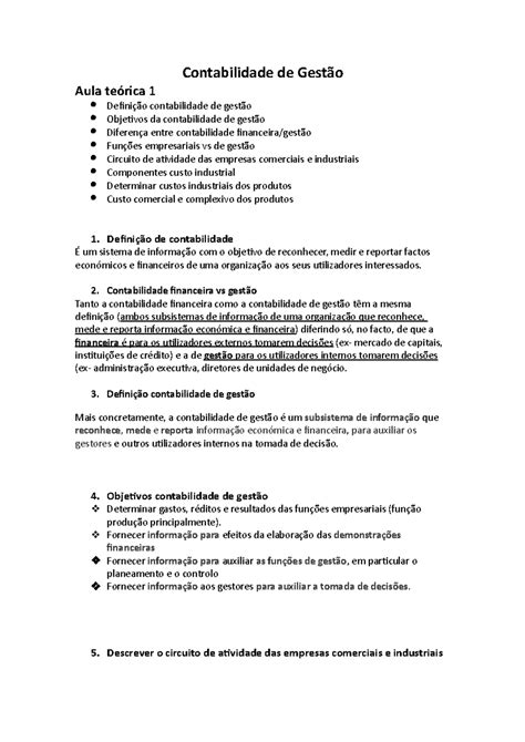 Capítulo 6 - Sistemas de Custeio - Contabilidade de Gestão I Capítulo 6