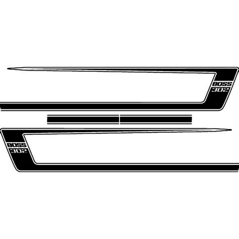 Side Strip Decals Kit For 1969 Ford Mustang Boss 302 Passion Stickers