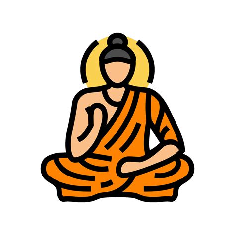 Buda Siddhartha Gautama Color Icono Vector Ilustraci N Vector