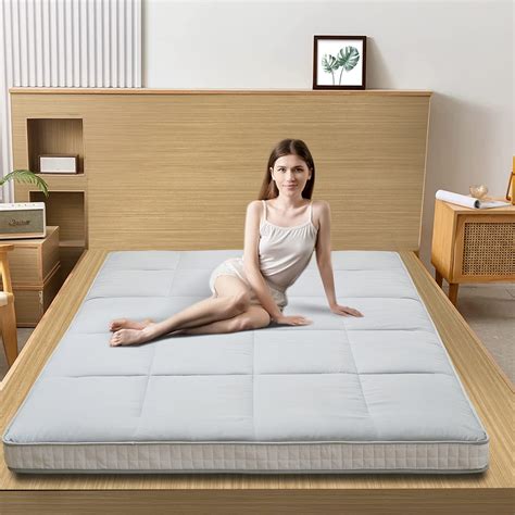 Extra Thick Futon Floor Mattress Padded Japanese Folding Roll Up