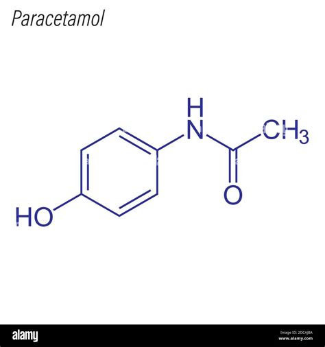 Skeletal Formula Of Paracetamol Drug Chemical Molecule Stock Vector Image And Art Alamy